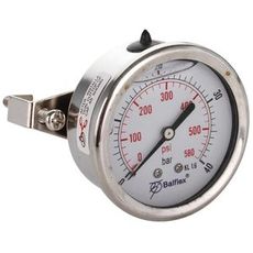 Pressure Gauge 40Bar 63Mm 1/4 Bsp Back Mounting