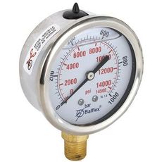 Pressure Gauge 1000Bar 63Mm 1/4 Bsp Bottom Mounting