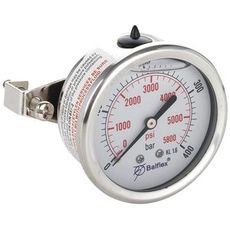 Pressure Gauge 400Bar 63Mm 1/4 Bsp Back Mounting