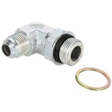 Adjustable Angle Coupling Jic 7/16-M10X1 90 Ext