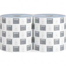 Industrial towel roll XXL 2 pcs blue Katrin, ideal for large surfaces.