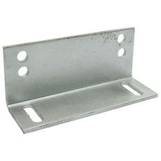 Angle iron for sliding door wheel