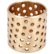 Plain bearing 45X50X50Mm Red Metal Perforated