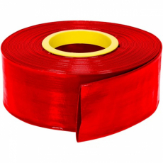Layflat Discharge Hose HD Ø 76 mm PVC 8 bar Red