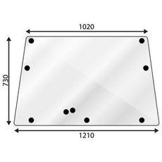 Dark rear window for MF 600 Series, designed to provide both style and functionality.