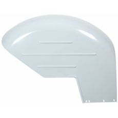Mudguard for the left side of tractors, measures 9" / 23 cm.