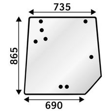 Rear window Mf 5400 Series