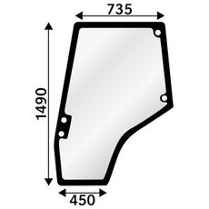 Door window Mf Left 5400-8400 Series