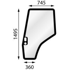 Door Glass High 4200 4300 Mf