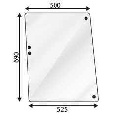 Side Glass Left/Right 600 Series Mf