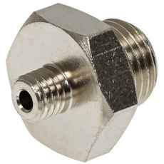 Adapter M5-1/8 Ext-Ext Brass
