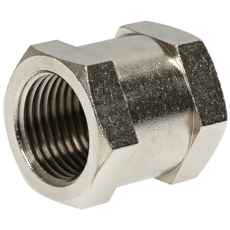 Muff 1/4 Int Brass