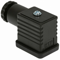 Plug connector 15 mm Std black DIN43650 C