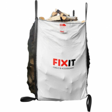 Firewood bag 96x96x135 cm, optimal for storage and transport of firewood.