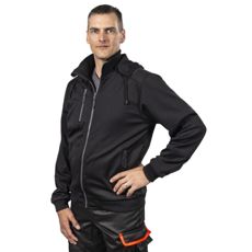 Hoodie with Full Zip Arlow Black