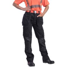 Trousers With Nail Pockets Fuksiitti Stretch Black
