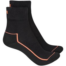 Socks Bamboo Loose-Cuff Black/Orange