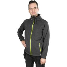 Knitted Fleece Jacket Antigor Gray/Yellow