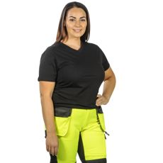 T-Shirt Rilla Women V-Neck Black