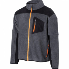 Microfleece jacket Colby Mel. Grey/Black