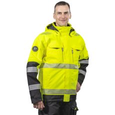 Winter High-Visibility Jacket Anton Cl2 Yellow/Black