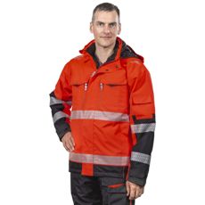 Winter Warning Jacket Anton Class 2 Red/Black