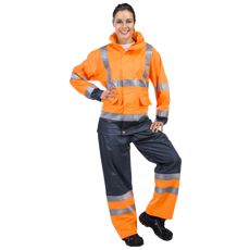Rain Jacket Astatiini Cl3 En20471 Orange/Blue