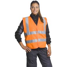 High-Visibility Vest 3XL/4XL Tina Orange Class 1 En20471