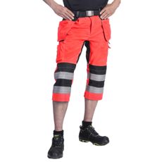 Capri Trousers Stretch With Nail Pockets Moreeni Red