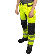 Trousers Stretch With Nail Pockets Triton Yellow/Black