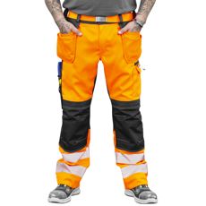 Stretch Pants With Nail Pockets Triton Orange/Black