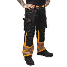 Warning Trousers Greyson Class 1 Orange/Black