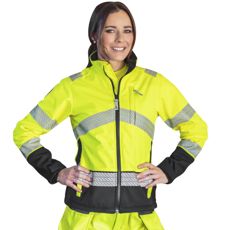 Softshell Jacket Danica Women Class 2 En20471 Yellow/Black