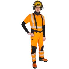 Chainsaw Protective Trousers En381 C1 Orange/Black