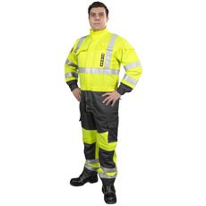 Coverall Flame Retardant Sircler Class 3 En20471 Yellow/Gray