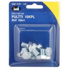 Bolt Unc 7/16 X 1/2" 10Pcs Galvanized