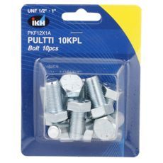 Bolt Unf 1/2 X 1" 10Pcs Galvanized
