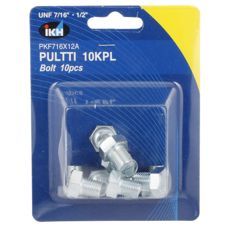 Bolt Unf 7/16 X 1/2" 10 pcs Galvanized