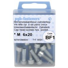 Hex screw M6X20 8.8 14pcs Din912