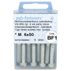 Hex screw M6X50 8.8 8pcs Din912