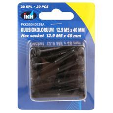 Hex screw M5X40 12.9 20pcs Din912