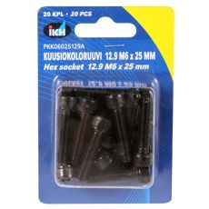 Hex screw M6X25 12.9 20pcs Din912