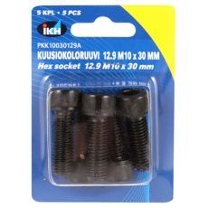 Hex screw M10X30 12.9 5 pcs Din912