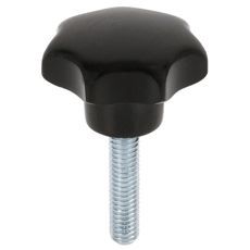 Handwheel Screw M10X15 1Pcs Galvanized 50mm Din6336