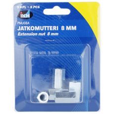Extension nut M8 5 pcs Din6334