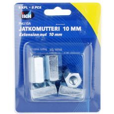 Extension nut M10 5 pcs Din6334