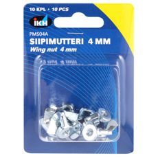Wing Nut M4 10Pcs Din315