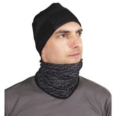 Neckwarmer Marrock M.Gray/Black Fleece