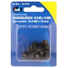 Hex Socket Screw M5X10 10.9 25pcs Countersunk Din7991