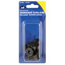 Hex screw M10X20 10.9 10pcs Countersunk Din7991